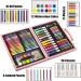 KINSPORY 86PC Art Set for Kids - Wooden Case Drawing Kit with Sketch Book, Markers, Crayons, and Pencils - Ideal for Budding Artists, Teens, Boys, Girls - Pink - Buy Online on GoSupps.com
