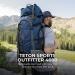 TETON Sports Outfitter 4600 Ultralight Internal Frame Backpack - 75L Blue | High-Performance for Hiking, Camping, Travel, and Outdoor Activities - Buy Online on GoSupps.com