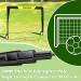 Pop Up Foldable Soccer Goal Net 3x2.2 FT - Black+Yellow | Backyard Soccer Net - Buy Online on GoSupps.com