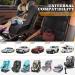 Car Seat Protector - Waterproof 600D Fabric with Thick Padding and Mesh Pockets, Non-Slip Baby Seat Protectors - Black (2pcs) - Buy Online on GoSupps.com