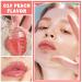 Hydrating Peach Lip Oil - Plumping Gloss Long Lasting Nourishing Care Non-Sticky Lip Glow - Perfect Gift for Women - Buy Online on GoSupps.com