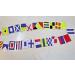 Nautical Sailboat Bunting Signal Flags Set - Marine Boat Yacht Decor - 26 Small Cotton Flags - Buy Online on GoSupps.com