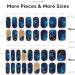 NAILOG Semi Cured Gel Nail Strips 34 pcs Salon-Quality Gel Nail Stickers Long Lasting Nail Wraps for Women with Soft Gel Finish Zodiac - Buy Online on GoSupps.com