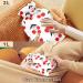 NAANLE Cartoon Cherry Berry Heat Bottle - 1L Transparent Hot Water Bottle for Bed Hand & Foot Warmer Pain Relief & Cold Therapy - Buy Online on GoSupps.com