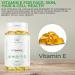 Vitamin E 500IU Vegan Softgels | 6-Month Supply 180ct | High Strength Alpha Tocopherol Capsules | 100% Natural & Vegan - Buy Online on GoSupps.com