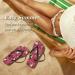 Mnsruu Christmas New Year Pine Tree Flip Flops - Red Spa & Travel Footwear for Men & Women - Buy Online on GoSupps.com