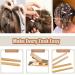 Qearl 100 PCS 1.77 Double Prong Gold Curl Clips | Alligator Clips for Hair Extensions (4.5cm) - Buy Online on GoSupps.com