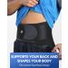 Fitomo Lumbar Support Belt for Men & Women - 3D Pillows Ultra-Thin Fabric Elastic Strap for Sciatica Relief - XL Black - Buy Online on GoSupps.com