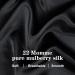 Silmer 100% Mulberry Silk Bonnet | 22 Momme Silk Hair Wrap for Sleeping | Black Silk Sleep Cap for Women | Non-Slip & Adjustable Ribbons | Curly Hair Care - Buy Online on GoSupps.com