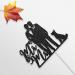 Dalaber Black Glitter Mr & Mr Cake Topper with Dog Gay Couple Wedding/Coming Out Party Decoration Wedding Gift for Gay Couple Men Anniversary Decoration - Buy Online on GoSupps.com