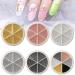 Nail Art Caviar Beads 6 Wheels Mini Caviar Micro Crystal Beads Mixed Size 3D Steel Ball Caviar Beads Gold Silver Rose Gold Black Manicure Nail Art Design for DIY Nail Decorations