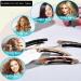 4 Pack Skinny French Hair Clips - Tortoise Shell Styles for Thin & Thick Hair - Girls Hair Accessories in Purple Coffee Milk Brown-Green & Classic Black Marble - Buy Online on GoSupps.com