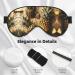 Gold Glitter Pineapple Eye Mask | Soft & Breathable Sleep Patch for Women | Perfect Travel Accessory - Buy Online on GoSupps.com
