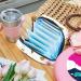Women s Bandage Pocket Menstrual Cup & Makeup Organizer - Big Capacity Travel Storage with Golden Stars Pattern | 4.7x6.6 in | Eco-Friendly & Stylish - Buy Online on GoSupps.com