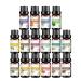 Essential Oil Set by HERBROMAS - Top 16 Natural Aromatherapy Essential Oils for Candle Making, DIY Soap Making, Diffusers, Humidifiers