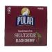 Polar Seltzer Black Cherry 12 fl oz (Pack of 12) - Refreshing Sparkling Water - Buy Online on GoSupps.com