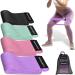 Resistance Bands Set - Booty Hip Bands for Legs Shoulders and Arms Exercises - Perfect for Fitness Glute or Squat Workout - 4 Non-Rolling Circle Bands - Buy Online on GoSupps.com