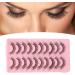 False Eyelashes Set 10 Pairs of 3D Lightweight Wispy Fluffy False Eyelashes Perfect for a Full and Flirty Look Reusable DD Curl Cat Eye Lashes for Stunning Eyes Makeup Cosplay Special Occasions - Buy Online on GoSupps.com