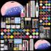COSCELIA Acrylic Nail Kit with Lamp Acrylic Liquid and 3 Colors Acrylic Nail Powder Electric Nail Files Nail Drill 36 Colors Glitter Powder Acrylic Nail Kits Full Set for Beginners Starter Kit