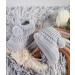 Royal Icon Newborn Baby Booties - Grey/White Pom Pom Bootees (0-3 Months) RI408 - RI377 - Buy Online on GoSupps.com