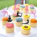Ercadio 36 Pack Yoga Cupcake Toppers Black Glitter Yoga Balance Cupcake Picks Women Girls Yoga Cake Decorations for Gym Sports Yoga Theme Birthday Party Cake Decorations Supplies - Buy Online on GoSupps.com