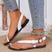 Women's Flat Slide Sandals - Open Toe Bunion Corrector with Adjustable Buckle | Summer Casual Beach Shoes for Big Toe Bone Correction & Arch Support - Size 7 White - Buy Online on GoSupps.com