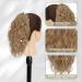 BARSDAR 30cm Short Wavy Ponytail Extension - Clip-In Multi-Layered Synthetic Hair for Women & Girls (Light Golden Brown & Blonde Mix) - Buy Online on GoSupps.com