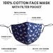Face Masks with Nose Wire Washable UK Women 3 Layers 100% Cotton Face Masks for Glasses Wearers | Reusable | Breathable | Filter Pocket | Adjustable air loops (2 x Masks) (Floral - O) - Buy Online on GoSupps.com