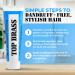 Top Brass Anti Dandruff Hair Cream for Men & Women | Non-Greasy Styling Cream with Beeswax & Candelilla | Relieves Dry Scalp Dandruff & Itching | International Shipping Available - Buy Online on GoSupps.com