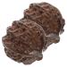 JECOMPRIS 2S Wenwan handle BAODING BALLE WOOD HOUSE HOUSE Culture Peacher Decoration Aus Wood Wood Schnitzdekor H lzern Who Wan Handball Practice Statue 4x4x4cm As shown