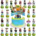37Pack Stumble Guys Cake Toppers Cute Cupcake Toppers Stumble Guys Theme Cupcake Toppers Kids's Birthday Cake Party Decorations Supplies