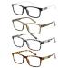 Eyekepper 4-Pack Reading Glasses for Women Men Design Readers Eyeglasses 4pcs-mix 2.0 Diopters