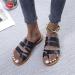 Bunion Corrector Sandals for Women - Orthopedic Toe Ring Sandals for Bunions - Comfortable Flat Sole Open Toe Sandals in Black (Size 8) - Buy Online on GoSupps.com
