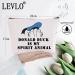 LEVLO Zippered Cosmetic Bag for Women - Donald Spirit Animal | Stylish & Functional Travel Organizer - Buy Online on GoSupps.com