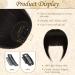 Sofeiyan 100% Remy Real Hair Clip-In Bangs - Natural Black Fringe Extensions for Women - Buy Online on GoSupps.com