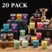 Organic Aromatherapy Scented Candles - 20 Pack for Anxiety Relief and Relaxation - Buy Online on GoSupps.com