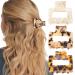 Tortoise Shell Ponytail Cuffs Elastic Hair Band Hair Tie Leopard French Design Hair Band Headwear for Women Girls Pack of 3 Regular