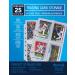 Samsill 4 Pocket Trading Card Binder Sleeves for Mini Binders 200 Pockets Double Sided Clear Trading Card Pages and Mini Photo Card Sleeves Side Loading Hold 2.5 x 3.5 Inch Cards 25 Pack 4 Pocket Mini Binder 25 Pack