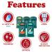 Men's Deodorant Invisible Solid Sticks - Variety Set of 5 Assorted Scents | Antiperspirant | Extreme Blast Cool Rush Sport Cool Comfort Wild Woods + Bonus Zompo-Z Tissue - International Shipping Available - Buy Online on GoSupps.com