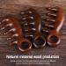 Buy Sandalwood Meridian Massage Comb - Five-Tooth Natural Scalp & Body Massage Tool | Acupressure Comb for Relaxation - Buy Online on GoSupps.com