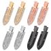 8PCS No Bend Hair Clips  UHOMENY Rhinestone No Bend Hair Styling Bangs Clips Diamond No Dent Flat Clip Curl Makeup Pin Barrette for Women Hairstyle Salon Hairdressing Waves
