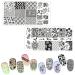 Niceneeded 5pcs Nail Art Stamps - Flower Stamping Plate Kit for DIY Nail Decoration | Perfect for Women & Girls - Buy Online on GoSupps.com