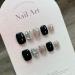Handmade Nail Art Black Halo Dyed Short Style Compatible with Wearing Fake Nail Patches(S) - Buy Online on GoSupps.com
