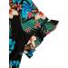 SheIn Women's Plus Size Tropical Print V Neck A Line Mini Dress - Blue/Black  Large Plus - Buy Online on GoSupps.com