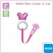 MAM Cooler & Clip Cooling Bite Ring for Babies 2+ Months - Lightweight Pink Teether Aid Easy Attachment (1 Piece) - Buy Online on GoSupps.com