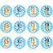 24 Bluey Cupcake Toppers Theme #1 Edible Bluey Cake Topper Bluey Birthday Decorations Blue Family Edible Cake Topper Puppy Cake Decorations Blue y Party Decorations - Buy Online on GoSupps.com