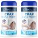 CPAP Wipes | CPAP Cleaner | 2 Packs of 70 Unscented CPAP Mask Wipes (140 Total) 70 Count (Pack of 2)