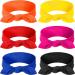 Headbands Boho Bow Bandana Knot Headwrap Retro Elastic Rabbit Ear Hairband for Girls and Women (6 Pieces Solid Color Style )