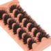 TOOCHUNAG 8D Fox Eye 18mm Fluffy False Eyelashes - 7 Pairs Natural Full Volume Faux Mink Lashes - Buy Online on GoSupps.com