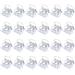 24 Pcs Small Mini Hair Clips Tiny Hair Claws Pins Clamps Plastic for Women Girl's Hair (Clear)